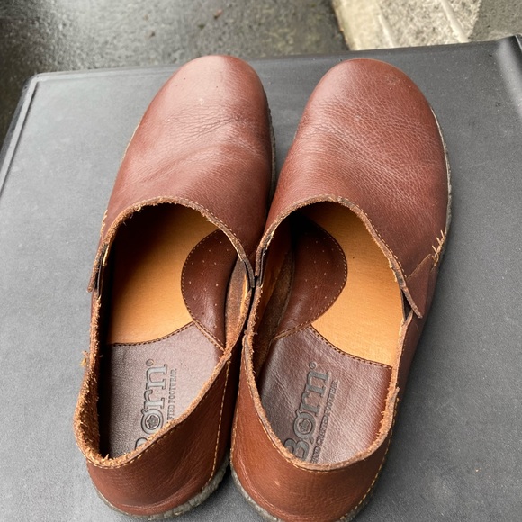 BORN BLAST III MEN'S BROWN LEATHER SLIP ON LOAFER COMFORT SHOES SIZE 10.5 - Picture 11 of 14